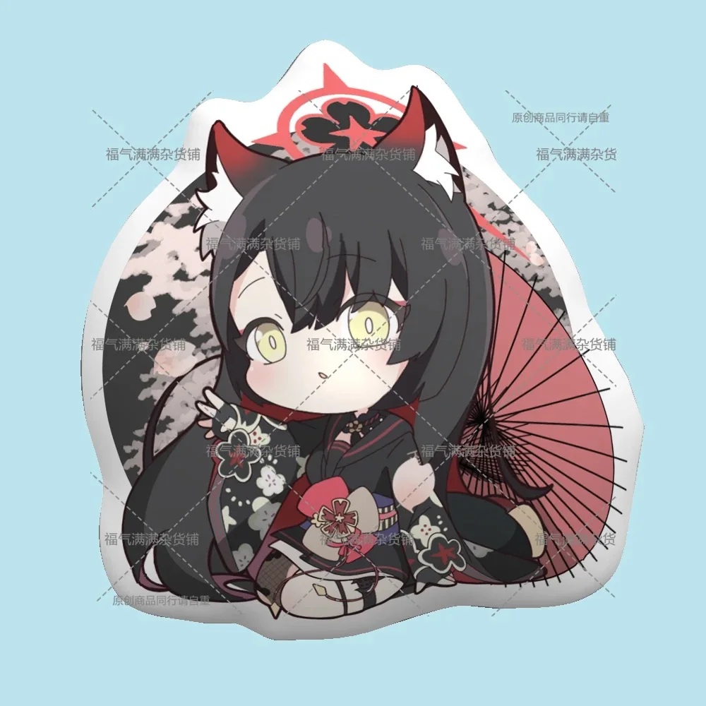 Double sided Same Picture "Blue Blue Archive Cosplay Huzaka Ruozao Doll Pillow Plush Doll Doll