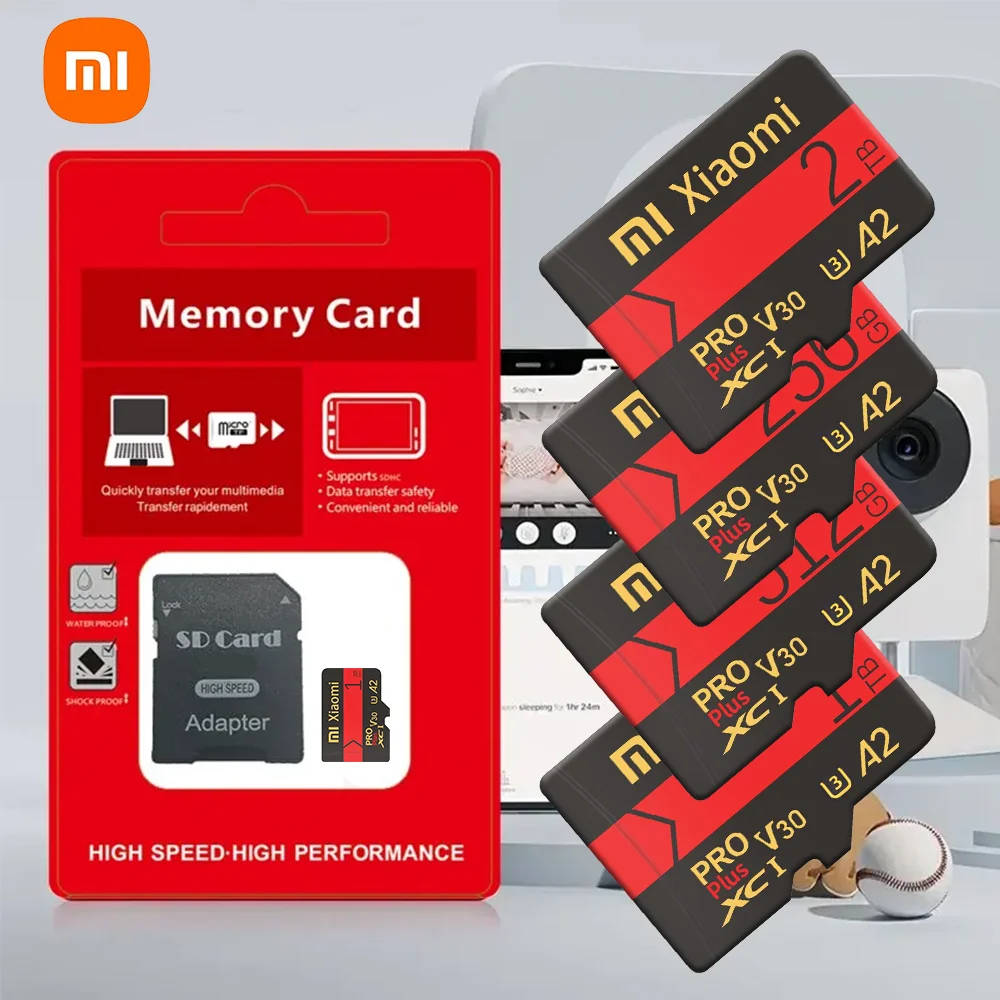 Xiaomi Micro TF SD Card 2TB 256GB 512GB 1TB Class 10 U3 Memory Card 128GB V30 U3 Mini Card 512GB TF Flash Card For Smartwatch PC