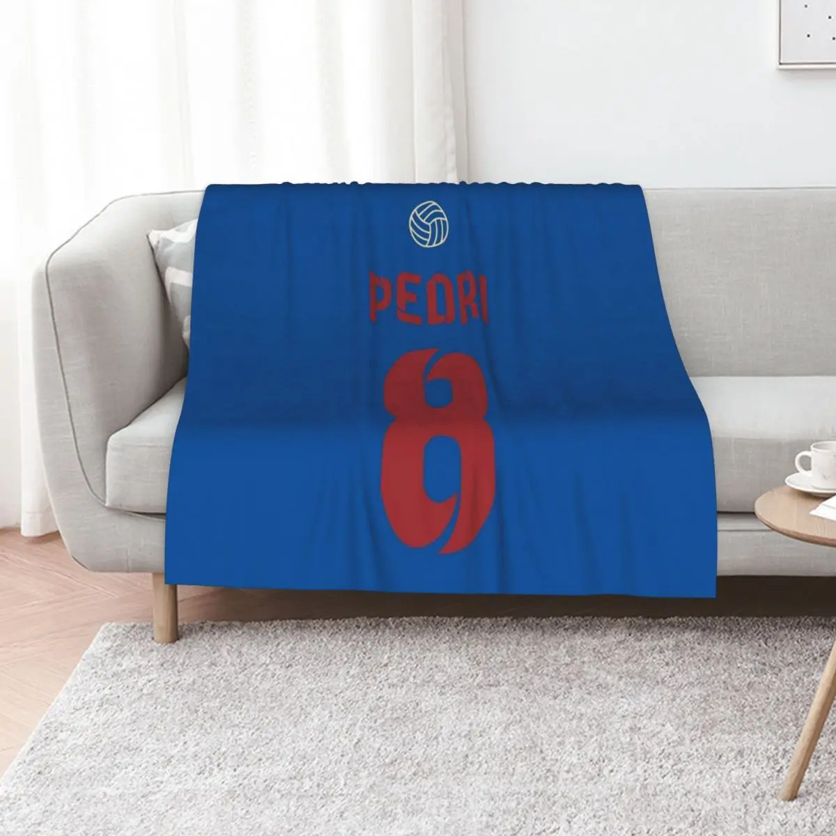 PEDRI 8 SPAIN Throw Blanket Lightweight Warm Blanket for Travel Camping