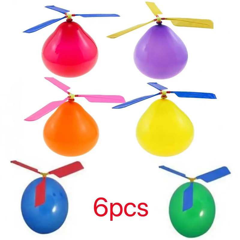6/12PCS kinder Outdoor Ballon Rotierenden Hubschrauber Launcher Set Ballon Eltern Kind Interaktive kinder Puzzle Spielzeug – Detail 8
