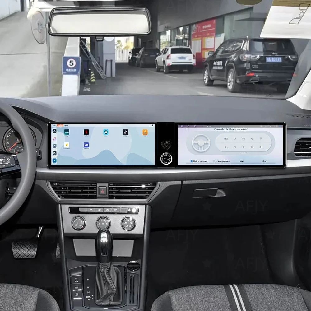 

12.3 inch Dual Screen Car GPS Android 14 Navigation For Volkswagen Lavida 2019-2022 Multimedia Player Car Radio Auto Head Unit
