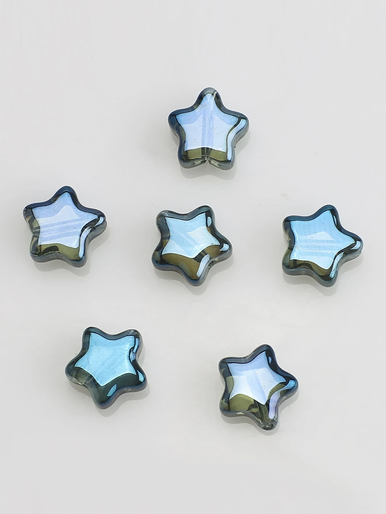 50 stks/partij Crystal Star Pendats 8mm Facet Glas Losse Kralen Handgemaakt Voor Sieraden DIY Maken Accessoires Groothandel In Bulk