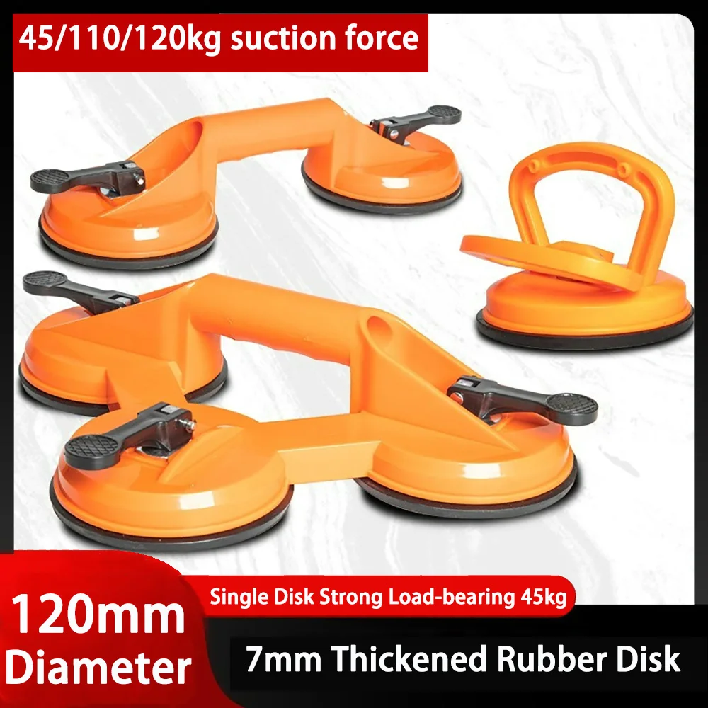 Manual Suction Lifter Moving Tools Tile Fixing Suction Cup For Glass Sucker Porcelain Tile Adsorber Magnet Vacuum Suction Cup