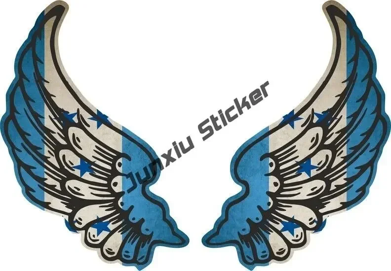 온두라스 국기 엠블럼 비닐 스티커 불꽃이있는 온두라스 해골 국가 코드 플래그가있는 타원형 HN 스티커 내구성과 고품질