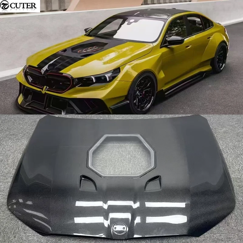 

Прозрачный капот из сухого карбона G60 G90 M5 с вентиляционными отверстиями для BMW G90 530i 2025