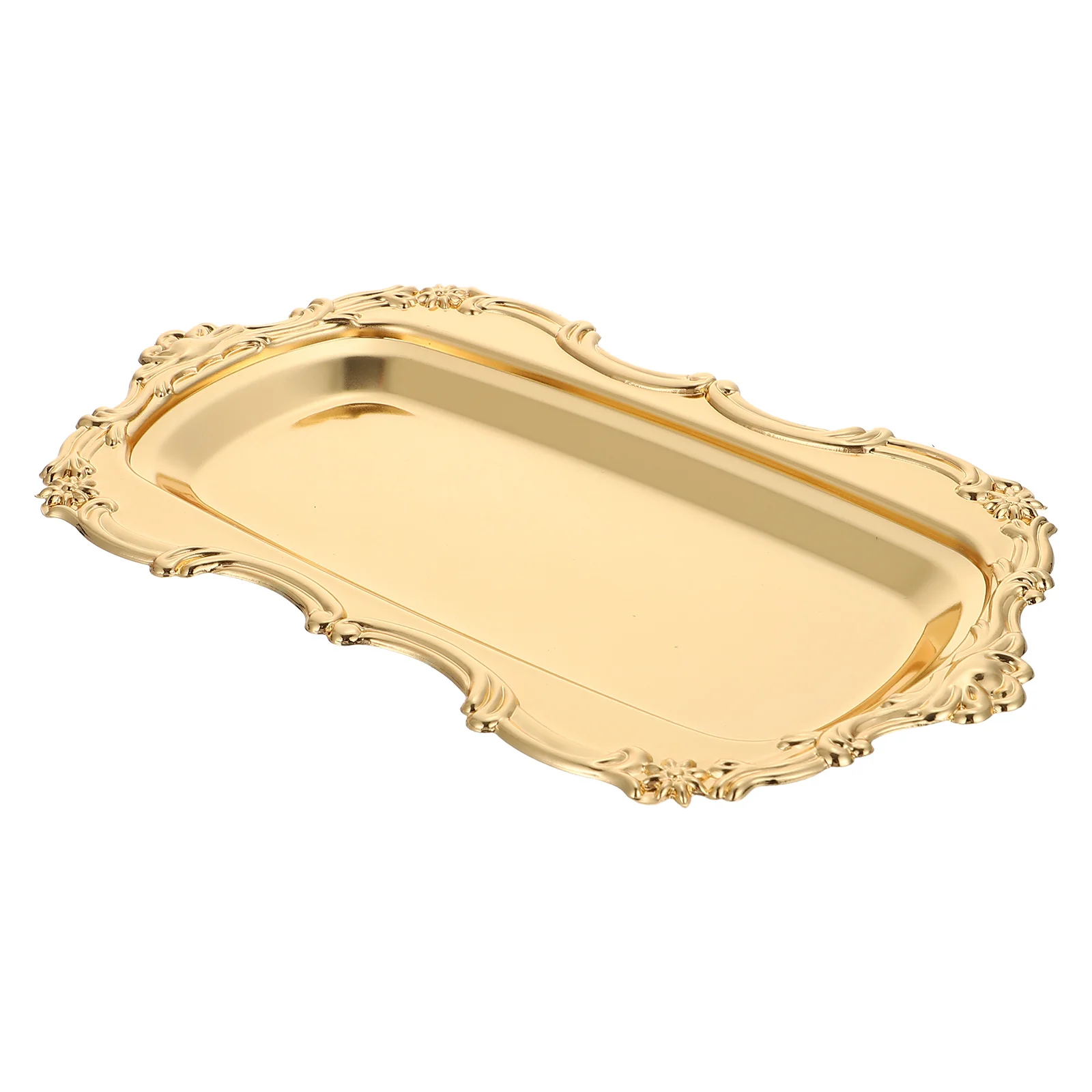 

Metal Lace Table Napkin Dish Decorative Cake Plate Fruit Snack Serving Tray European Style Dessert Plate Appetizer Serving