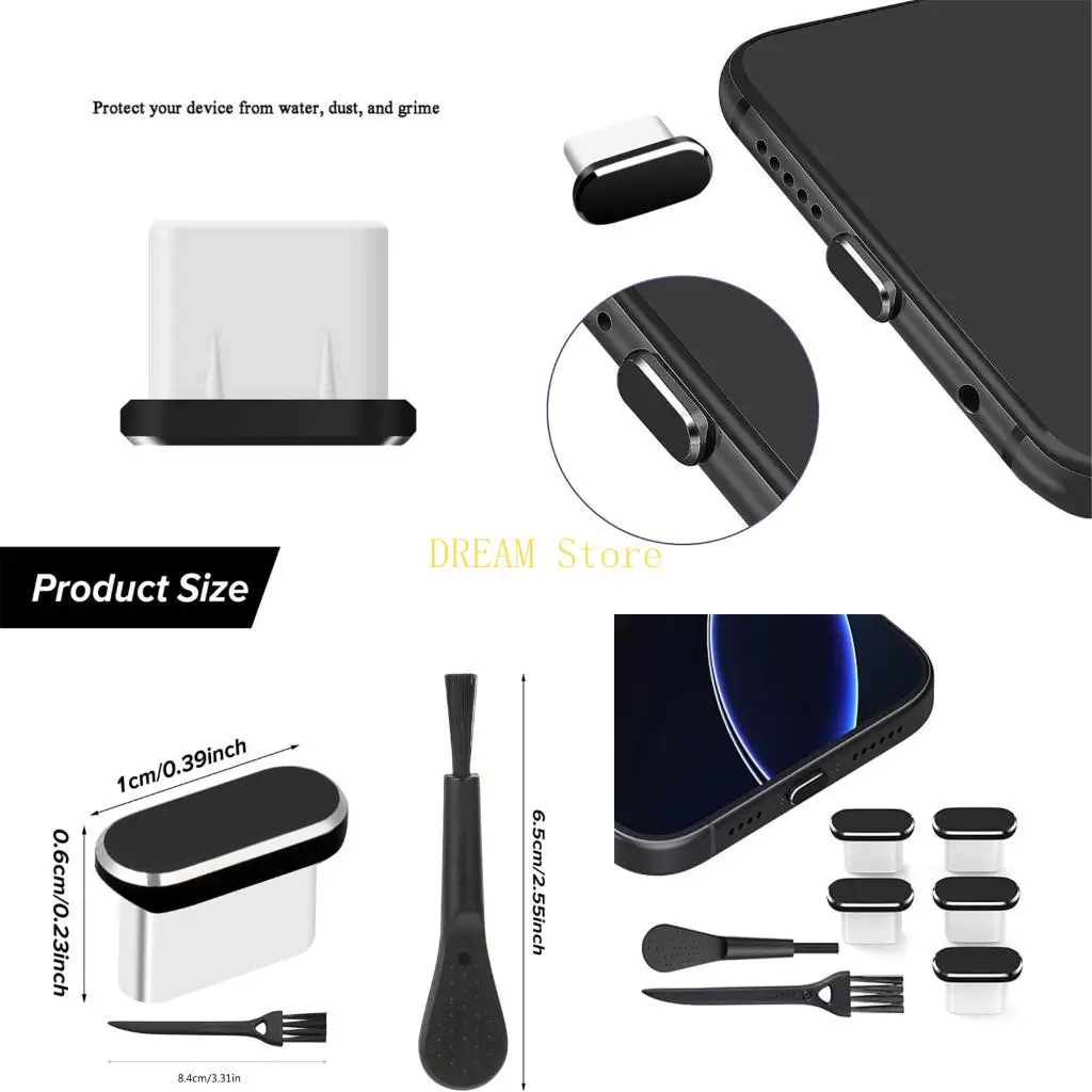 

5шт Type-C порт зарядки пылезащитный чехол для телефона 16 15 серии S25 S24 лучшая распродажа