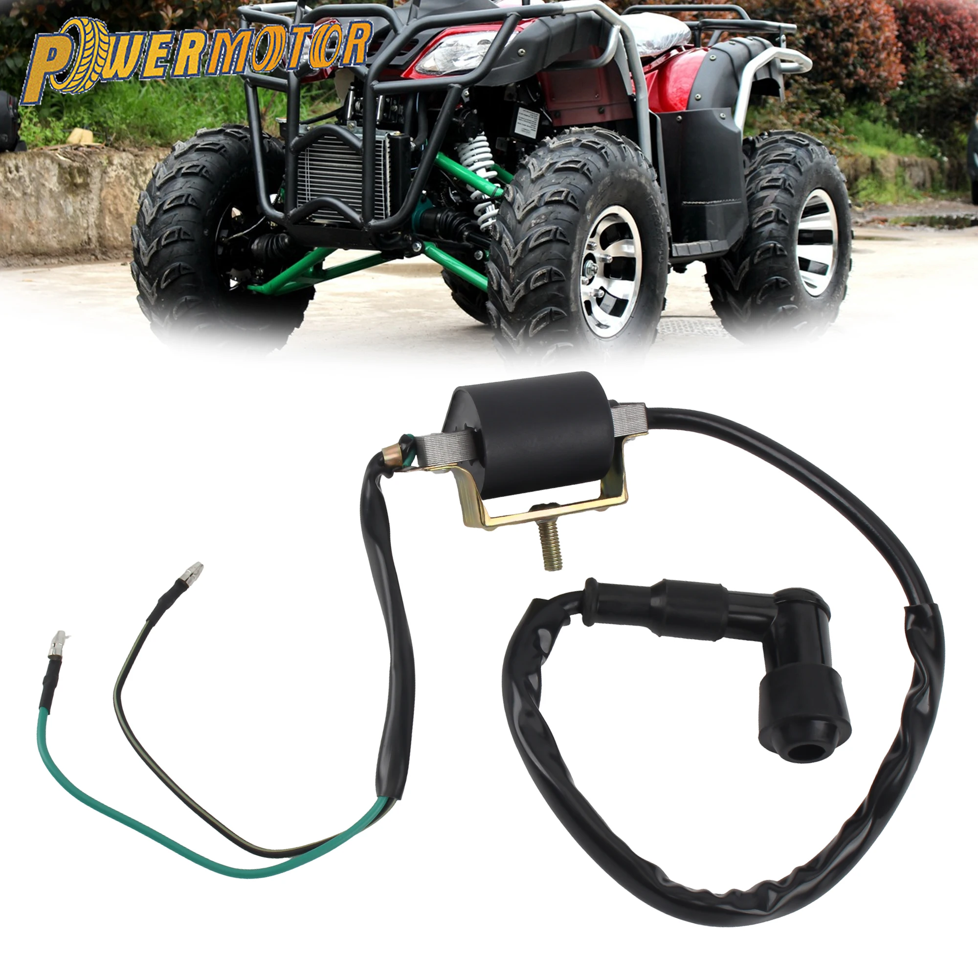 

ATV Motorcycle Ignition Coil for 50cc 70cc 90cc 110cc 125cc Quad DirtBike Sunl Go kart Universal Replacement Accessories