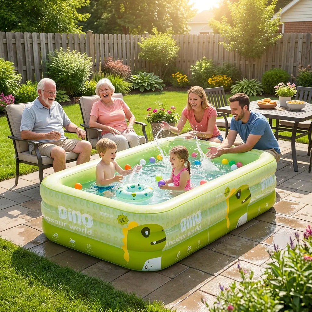 Kolam Renang Tiup Keluarga 1-8 - Baby Products For Summer ulasan dan harga