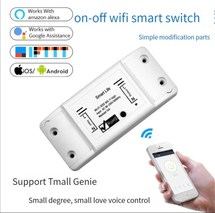 Intelligent wifi turn-on and turn-off device is specially used for cross-border wifi smart home switch graffiti turn-on and turn