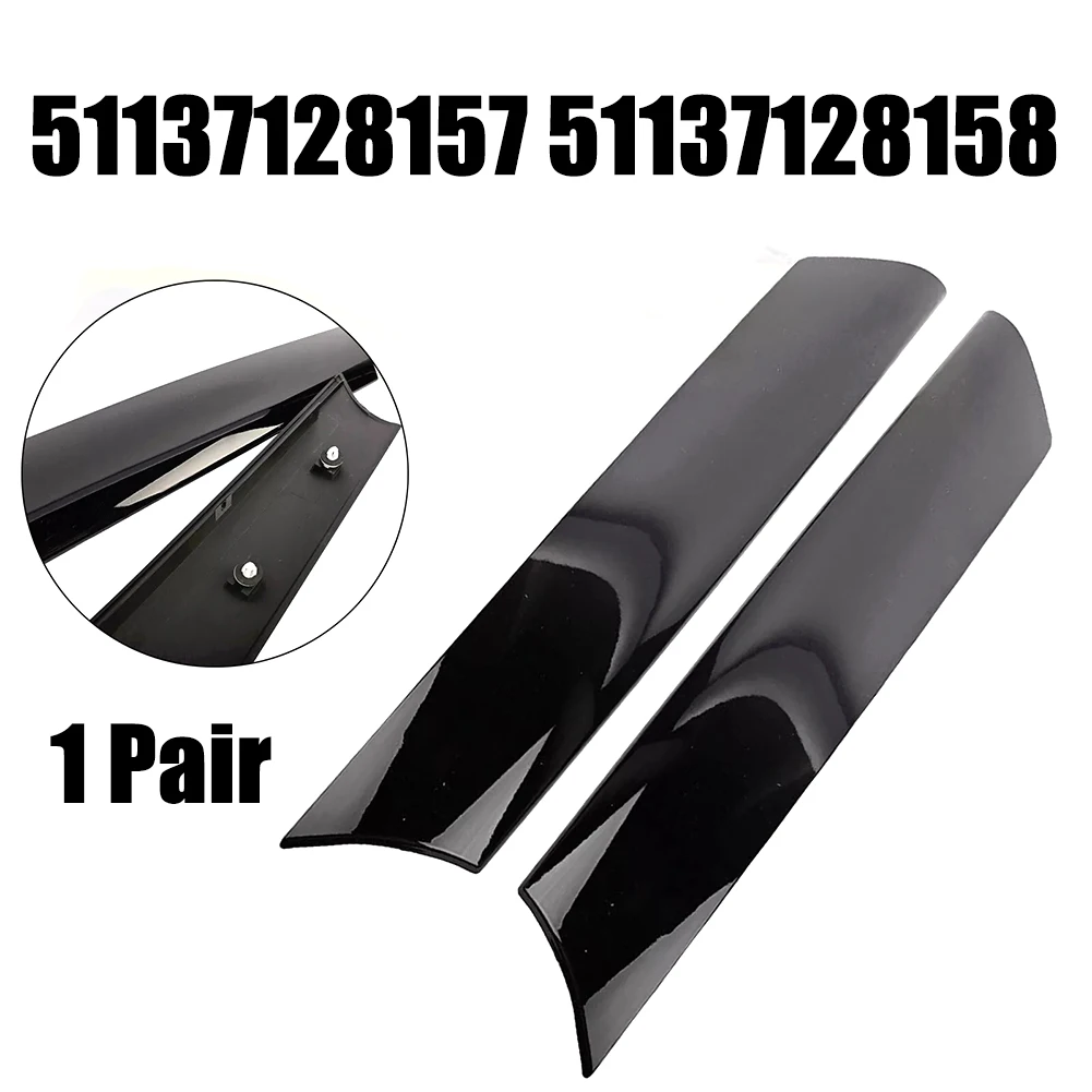 Black Pair Left Right Front A Pillar Windshield Post Trims For Mini Cooper R50 R52 R53 OEM Part Number 51137128157 51137128158