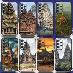 Angkor Wat Phone Case For Samsung S21,S22,S23,S30,Ultra,S20,Plus,Fe,Lite,Note,10,9,5G Black Soft Cover