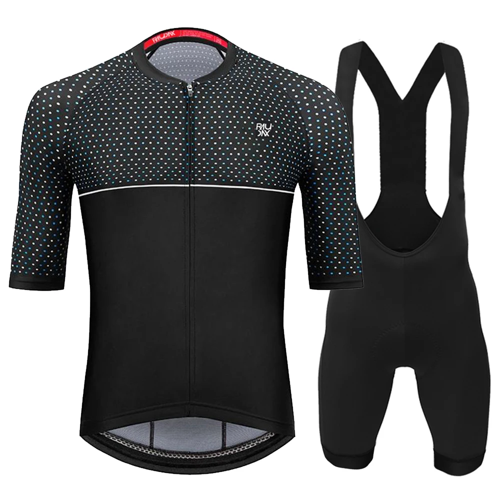 Raudax Men Summer Cycling Clothing Sets Breathable Mountain Bike Cycling Clothes Youth Ropa Ciclismo Verano Triathlon Suits