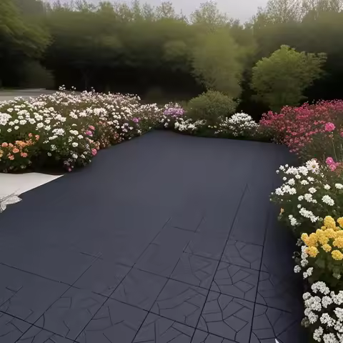 Stone Style 12" Patio Deck Tiles, DIY Module Interlocking Decking Tiles Floor Tile Outdoor and Indoor,Easy and Quick