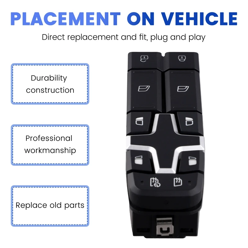 Car Electric Power Window Switch Lifter Control Button Auto Parts 21196870 For Volvo FH FM Series Truck 1998-2013 LHD