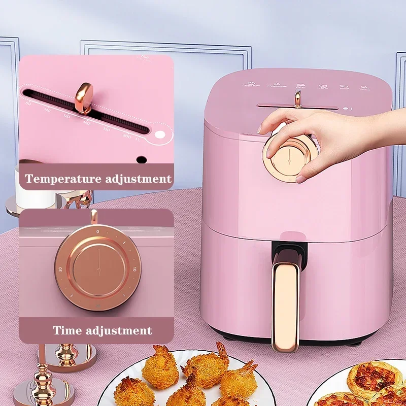 Upgrade 1300W Smokeless Electric Fryer Large Capacity Air Fryer Oil-Free Low Fat Professional Healthy Fryer