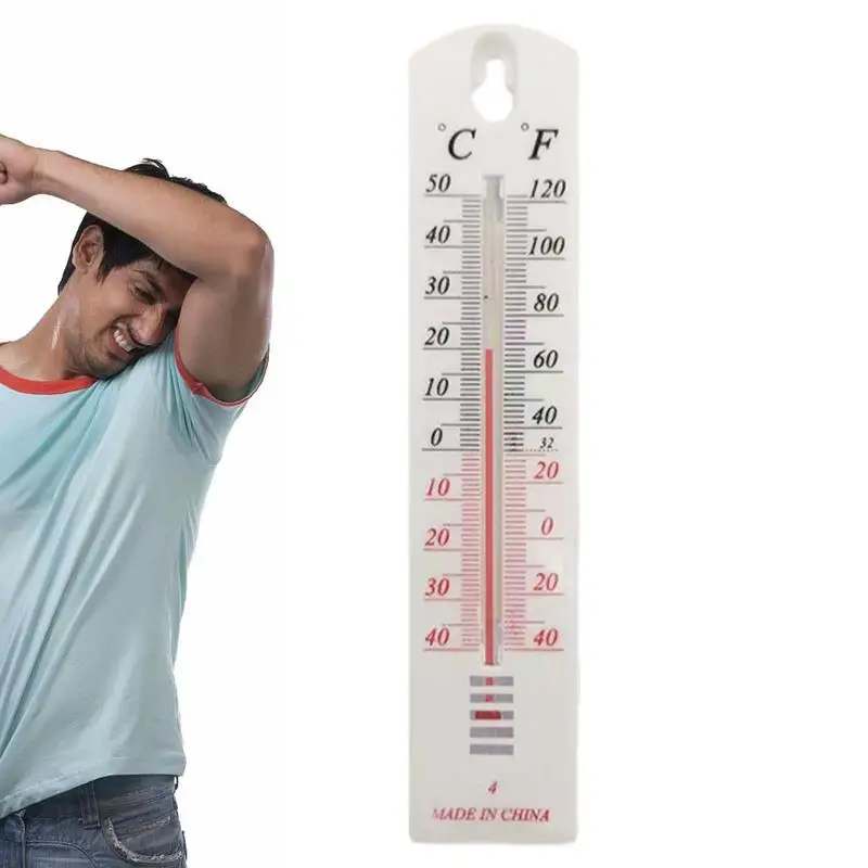 Temperaturanzeige Wand Indoor Outdoor Wettertemperatur Große Zahlen Wandmontage Temperaturtester für Gartenwandhäuser