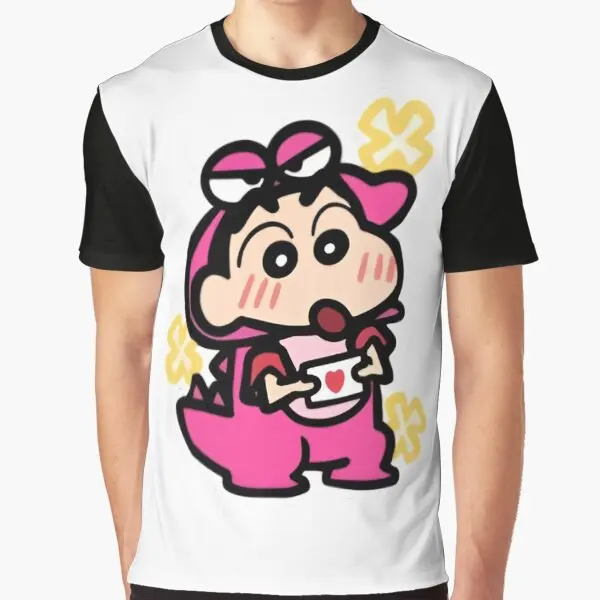 

2026 New Crayon Shin-chan Libra T-shirt, Greek Astronomical Products, Round-neck Short-sleeved T-shirt, Checkered T-shirt