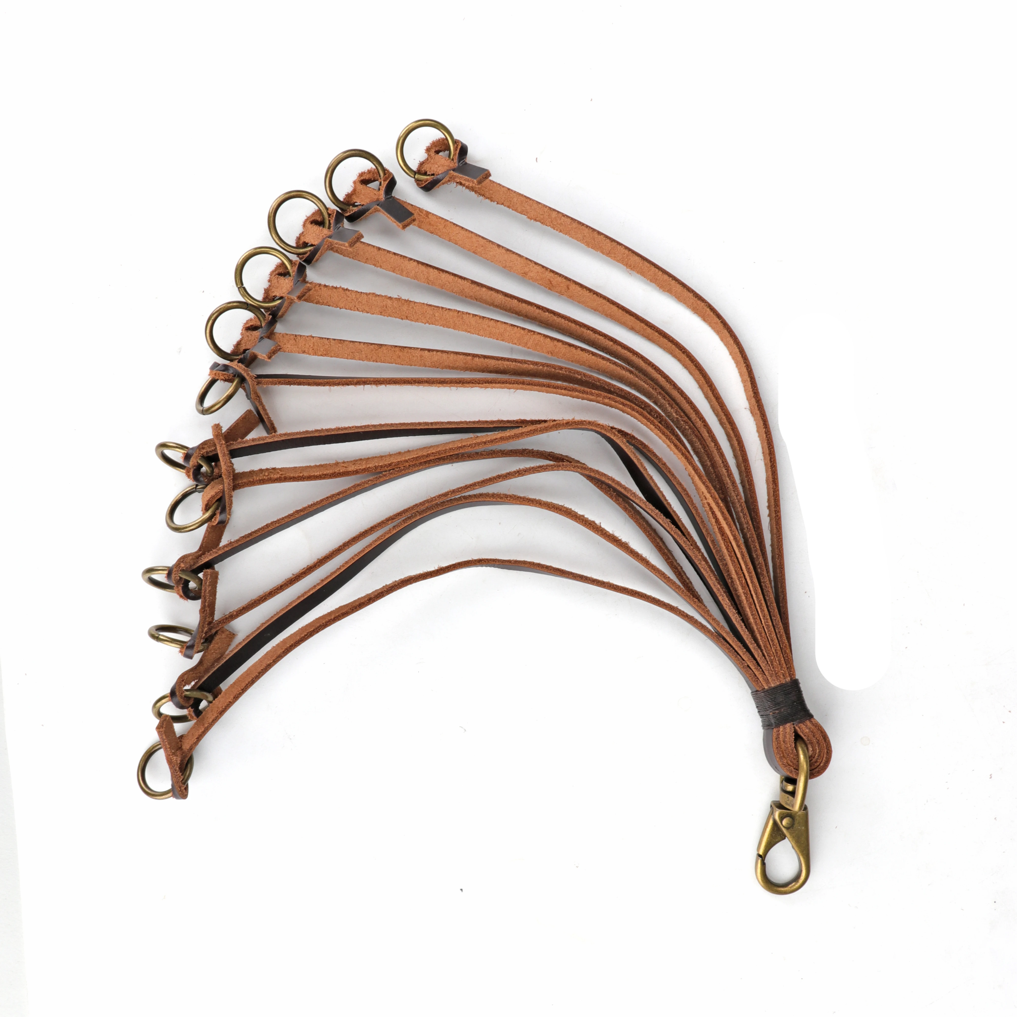 Tourbon Hunting Gun Accessories Genuine Leather Game Carrier Birds Hanger Duck Strap 12 loops for Shooting