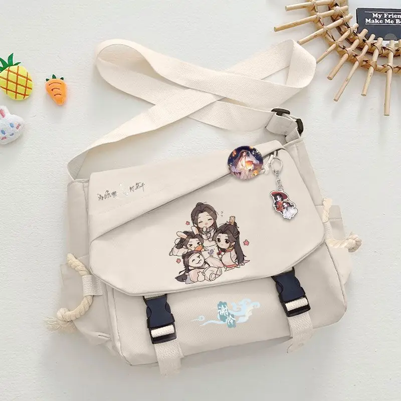 Tian Guan Blessing Single Shoulder Backpack Huacheng Xie Lian Anime Merchandise Unisex Small Crossbody Bag For Middle School Ani