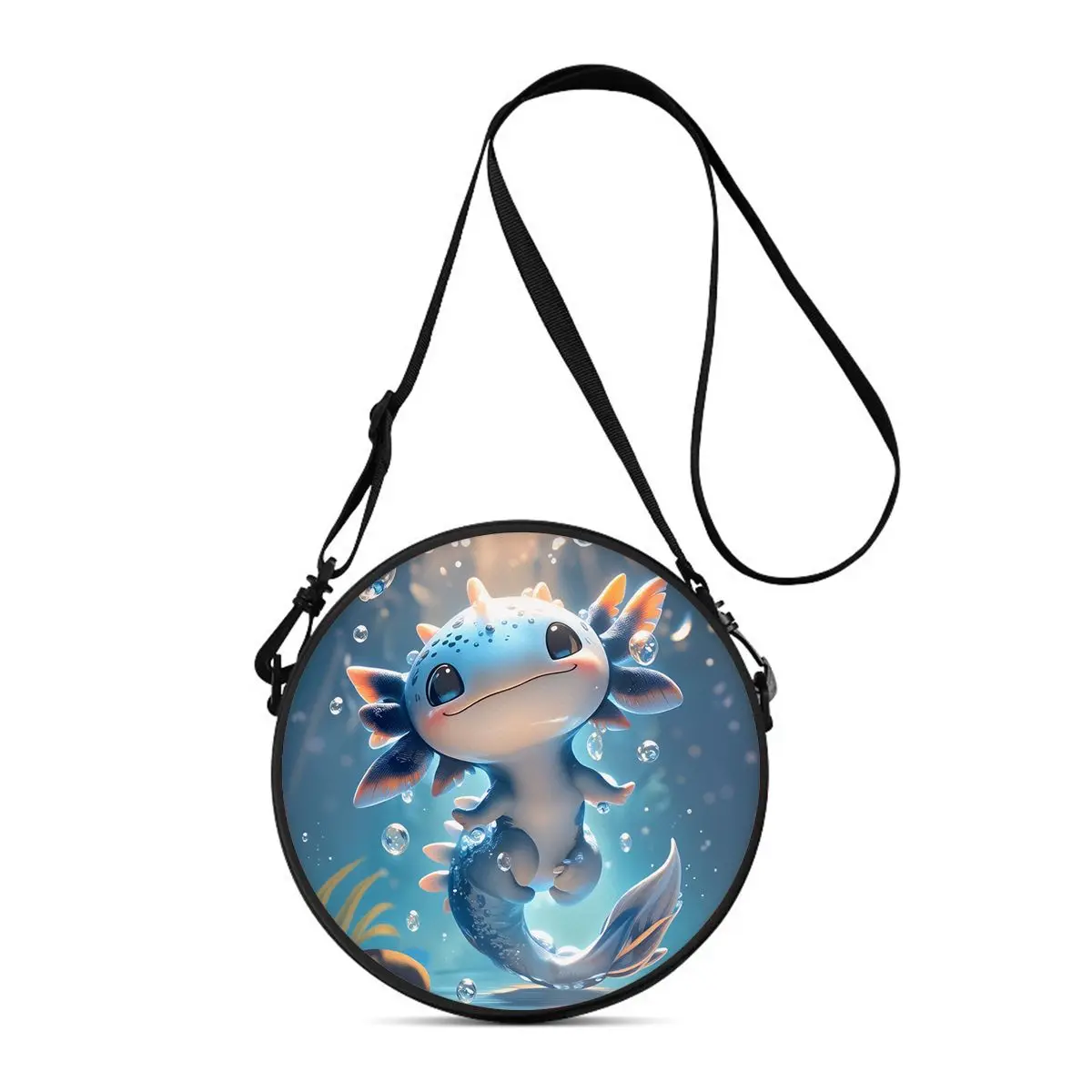 

Sea Dragon Print Round Shoulder Bag Casual Messenger Bag for Woman Best Gifts 2D Flat Casual Daily Crossbody Bag
