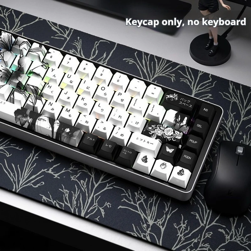 Reze Character keycaps Chainsaw Man Anime themed Keycaps Pbt Oem Thermal Sublimation Mad68/Wooting Mechanical Keyboards keycap