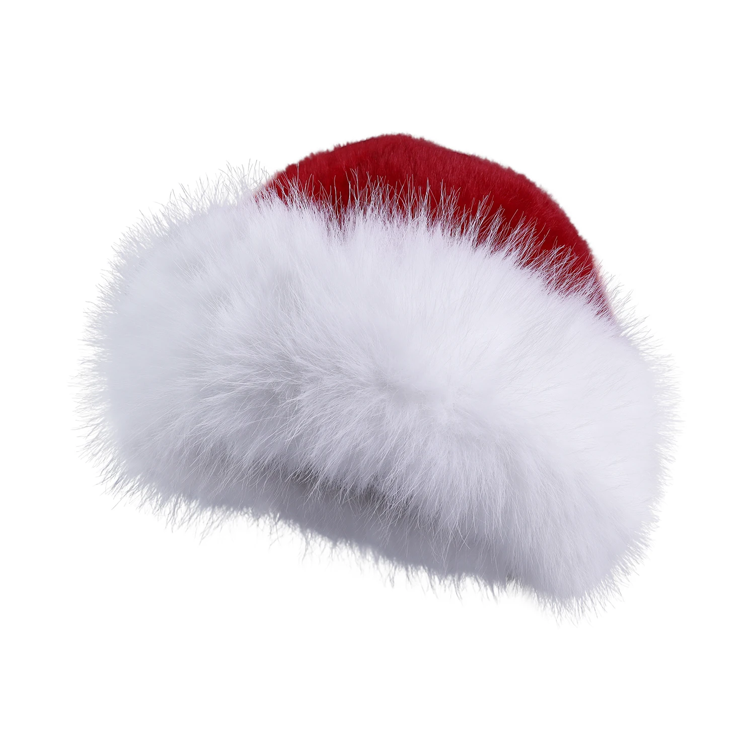 Outfly Kerst Pluche Kapje Pluizig Warm Materiaal voor Herfst Winter Buitensporten Reizen Dagelijks Vrije tijd Ideaal cadeau