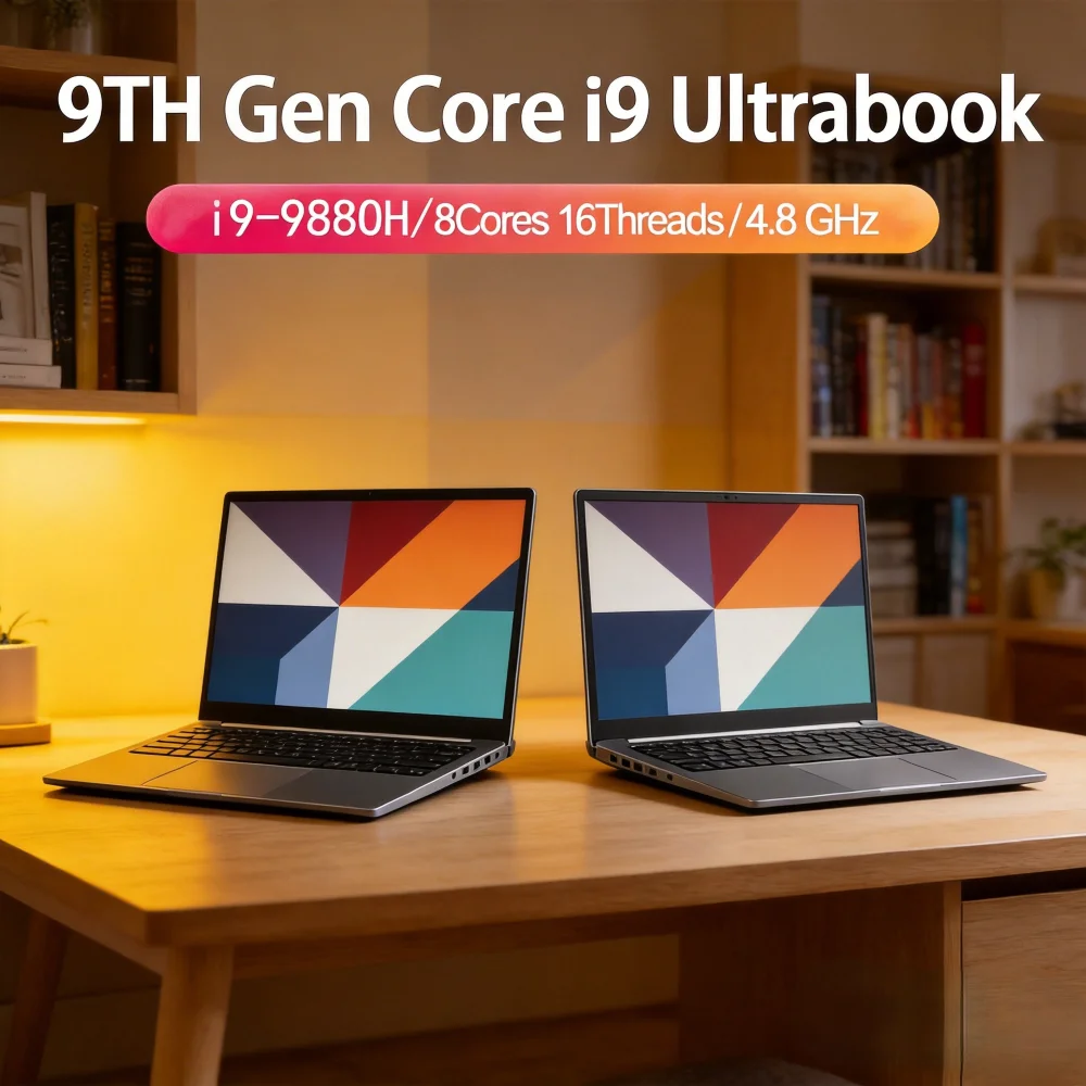 Premium 15.6" High-Performance Laptop Powered by Intel Core I9-12900H/i9-10885H, Windows 11, Expandable Dual Memory, WiFi 5 & B
