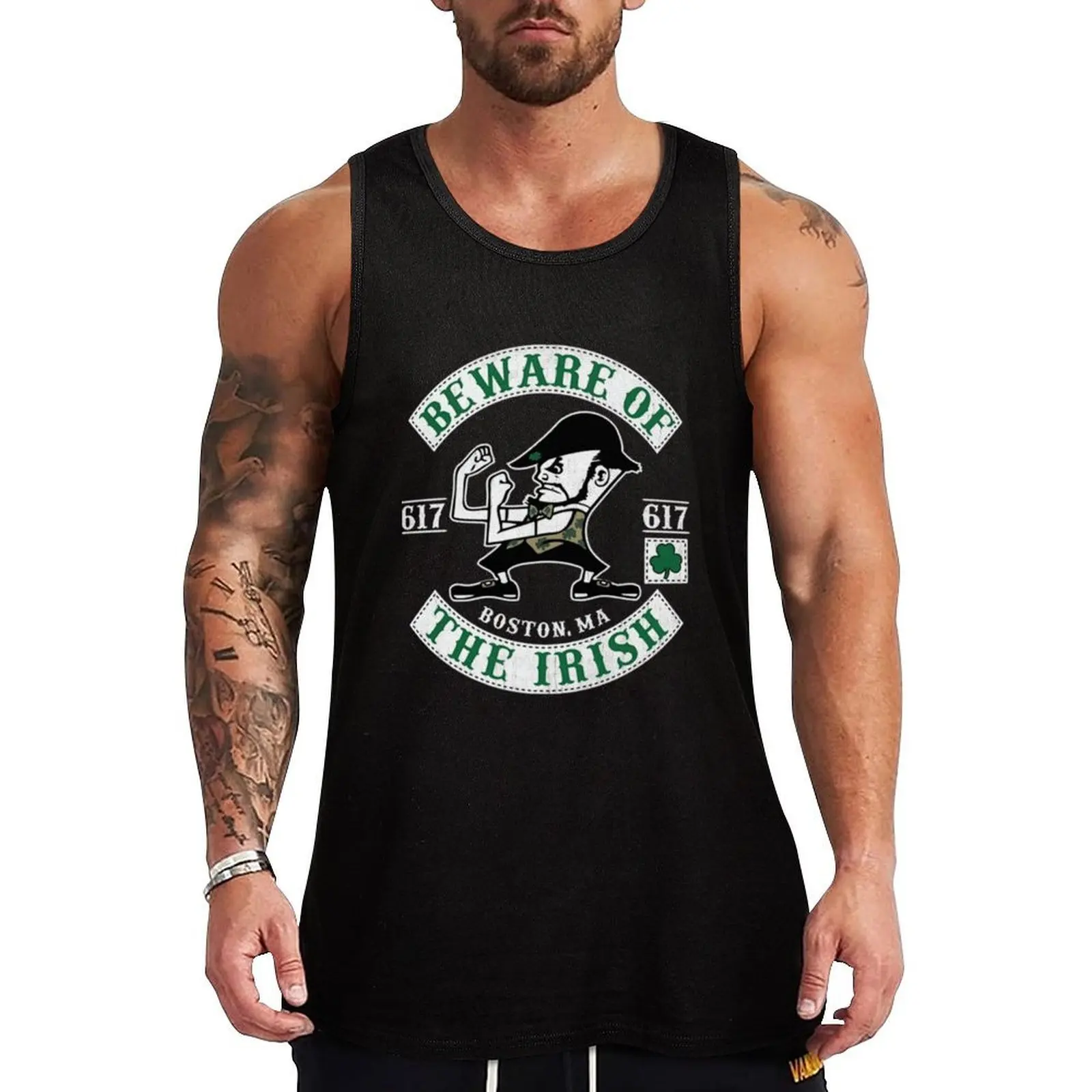 Fighting Irish Pub Boxing Tank Top Retro Print Tank Top Vintage Graphic Sleeveless