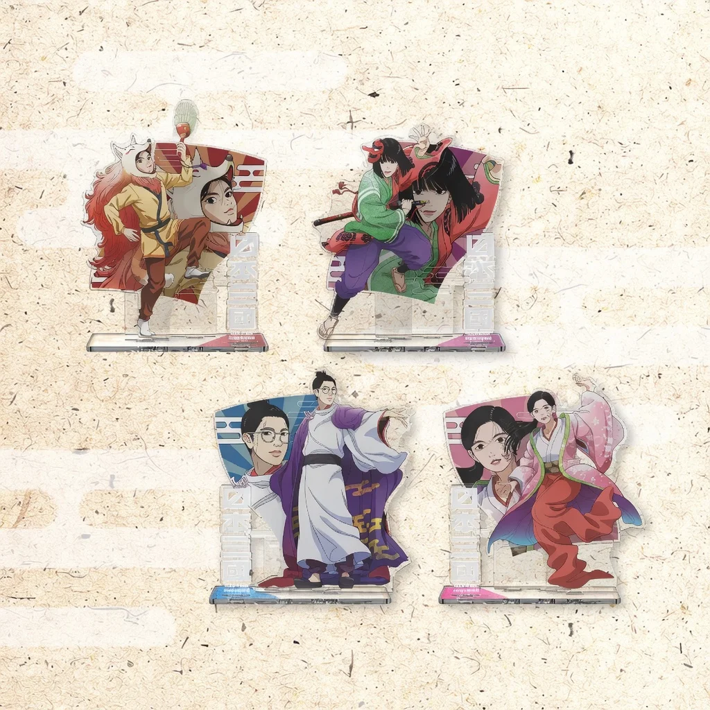 

Japanese Three Kingdoms 15cm Large Acrylic Stand Keychain Anime Game Figure Desktop Decor Collection Gift For Fans