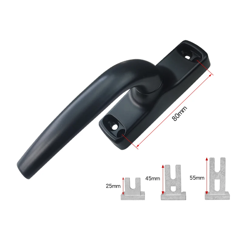 

1PCS Aluminum Alloy Window Drive Handle Swing Window With Broken Bridge Push Out Door Window Drive Handle Old-fashioned 50 Type