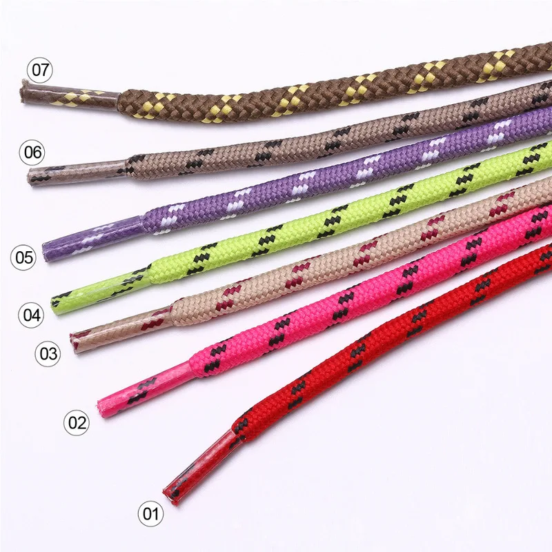 Women Men Round Shoe Laces Strings Boot Shoelaces Casual Shoestrings With Dots 100CM 120CM