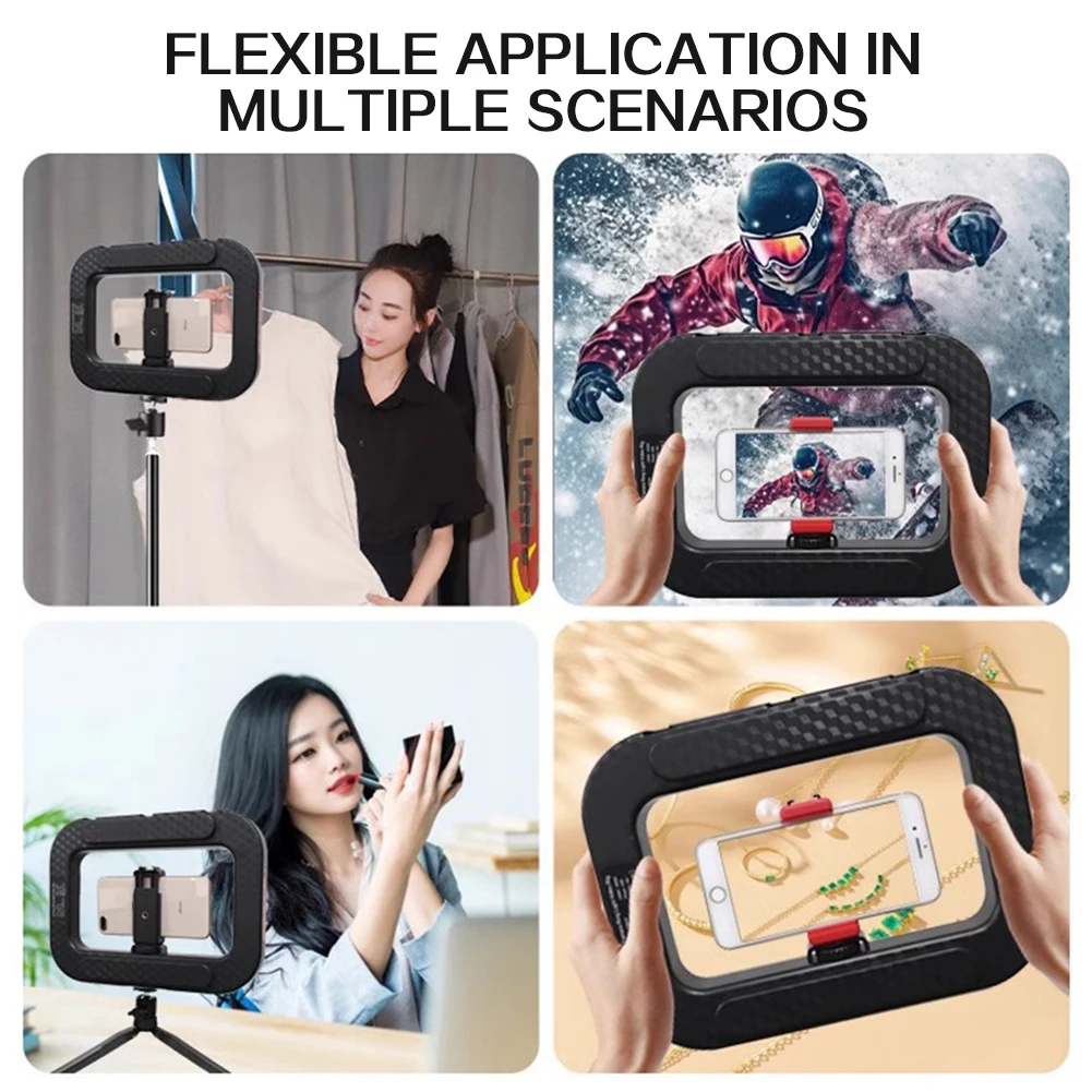 Square-Rings Light Adjustables Color Temperature For Mobile Photography For Broadcast