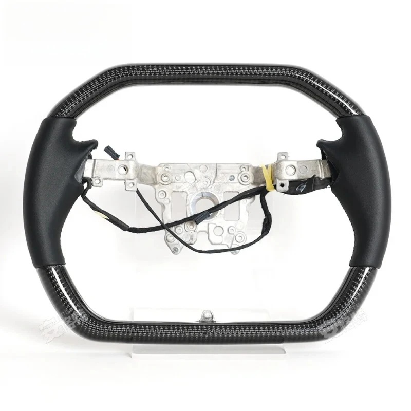 Suitable for  2023 Cybertruck full-leather car steering wheel modification and upgrade