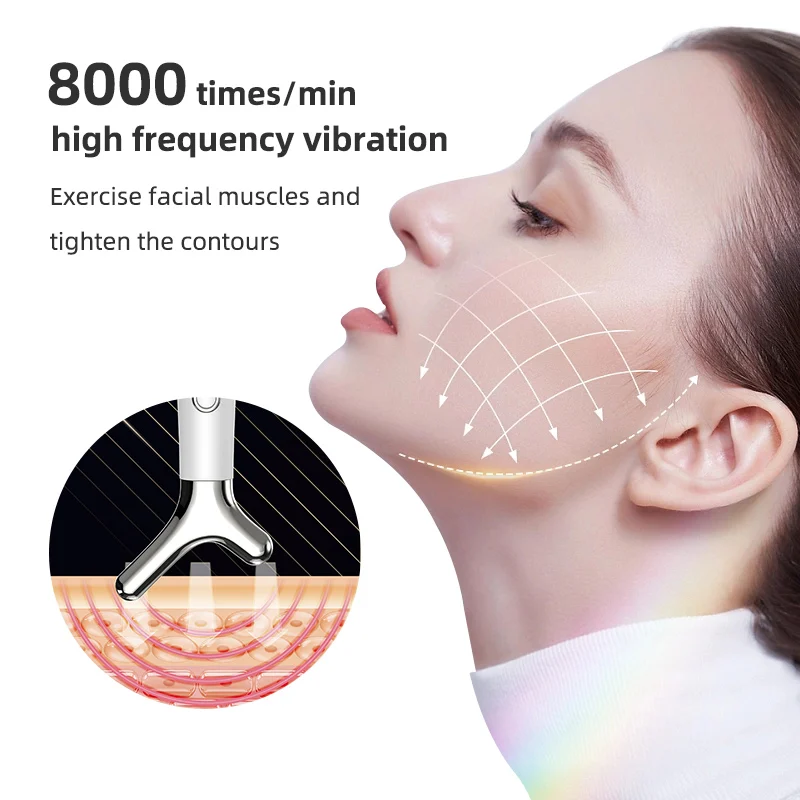 Electric Y Type Lifting And Firming Facial Massage Device Face Massager For Skin Tightening