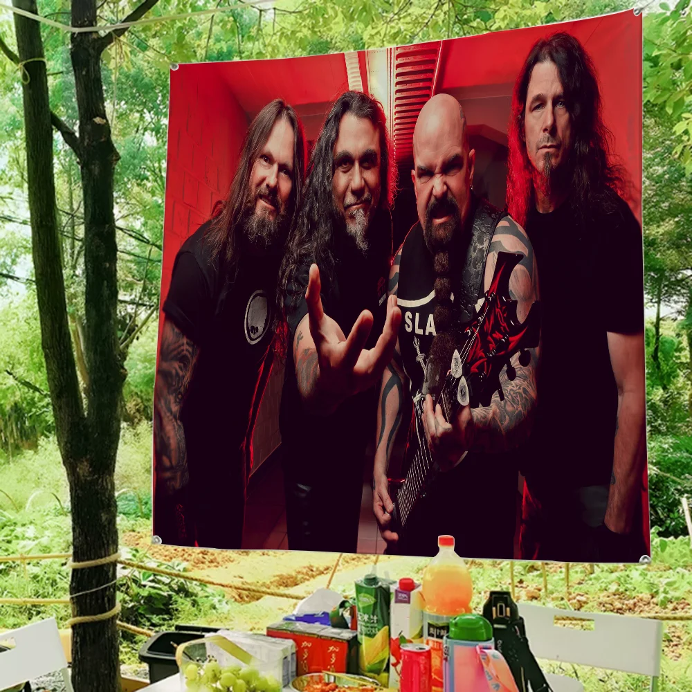 S-Slayers Rock Band Flag Home Decor Tapestry Flag to Hang Cartoon Garden Personalized Items Flags for Bedrooms Decoration