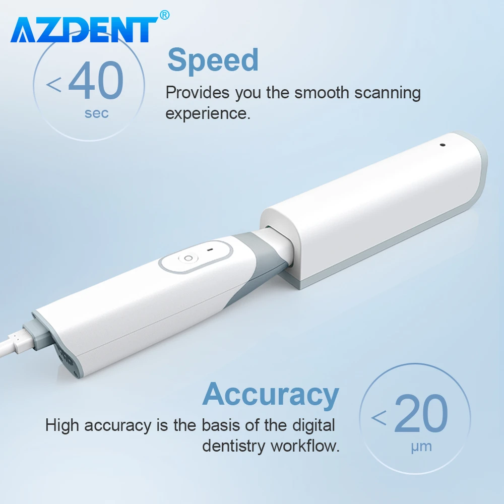 Dental Intraoral 3D Scanner AZDENT 3D Version with Free Software CAD CMD Digital Orthodontic Imaging Impression Restoration