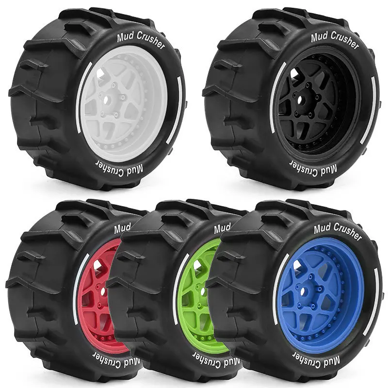 Für ARRMA RC Auto 1/18 GRANIT GROM 73mm 1/18 Desert Short Course Truck Sand Reifen Schnee Strand Reifen 12mm Rad Hex