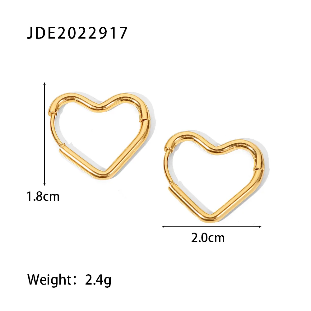Women's 18K Gold Plated Hoop Earrings, Elegant Statement