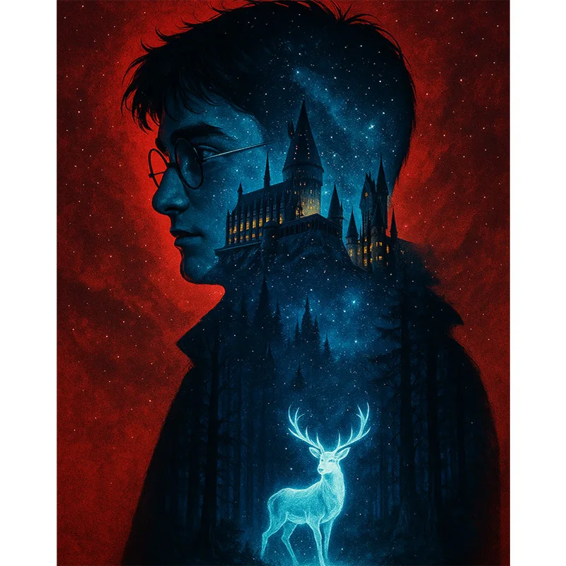 

Harry Potter and Castle 500/1000/1200/2000 PCS Jigsaw Puzzles Challenging Family Activity Games for Gameroom Bedroom Gifts