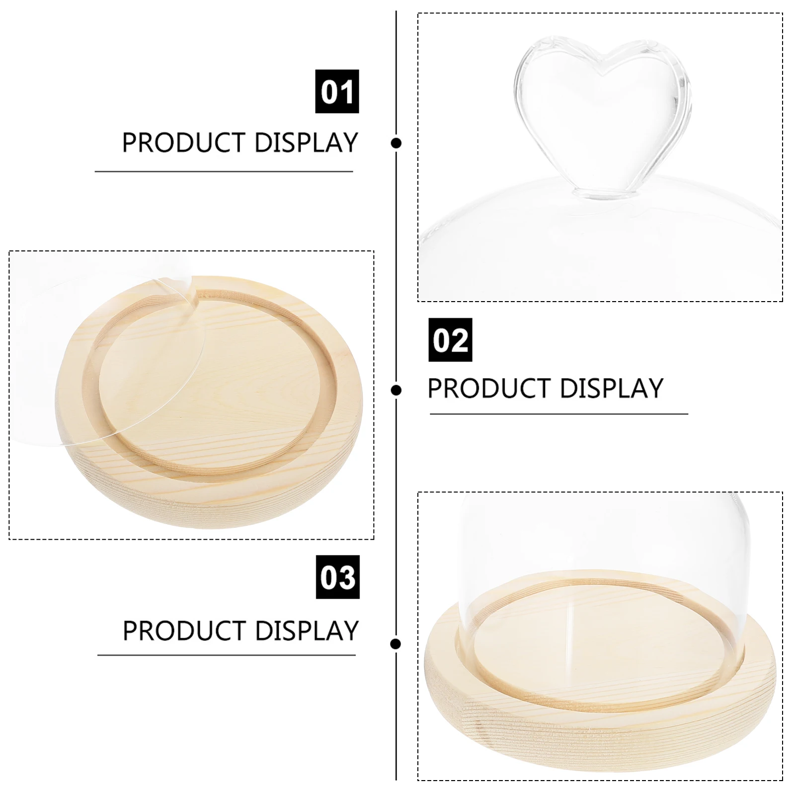 2 個の不滅の花カバーエレガントなガラスドーム装飾シルクフラワーグッズ研究卓上装飾クリエイティブディスプレイ