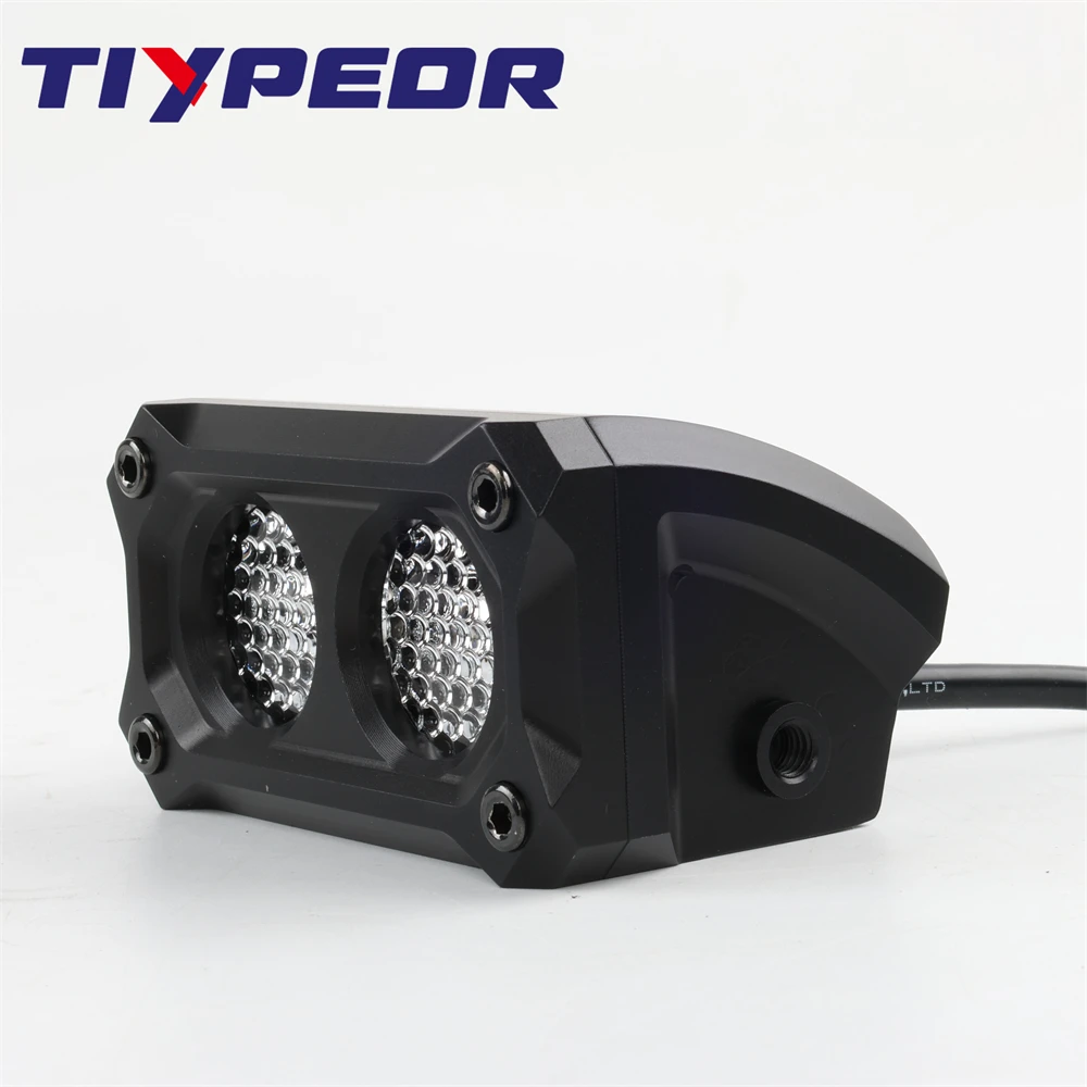 TIYPEOR Super Bright Spot Flood Combo Beam Led Running Light CNC Aluminum Led Work Light Motorcycle Car Auxiliary Headlight