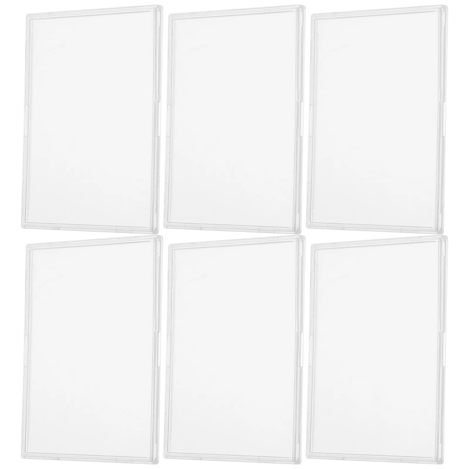 10Pcs Clear Acrylic Card Case Holder for Trading Cards Protection Display Reusable Hard Transparent Cover Stain