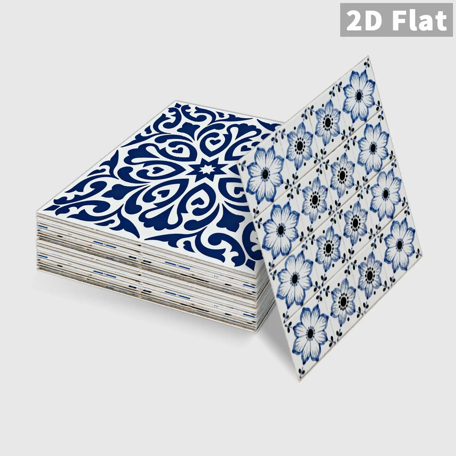 

Retro floral tile decal, 36 waterproof self-adhesive wall stickers, suitable for splash proof kitchen and bathroom walls