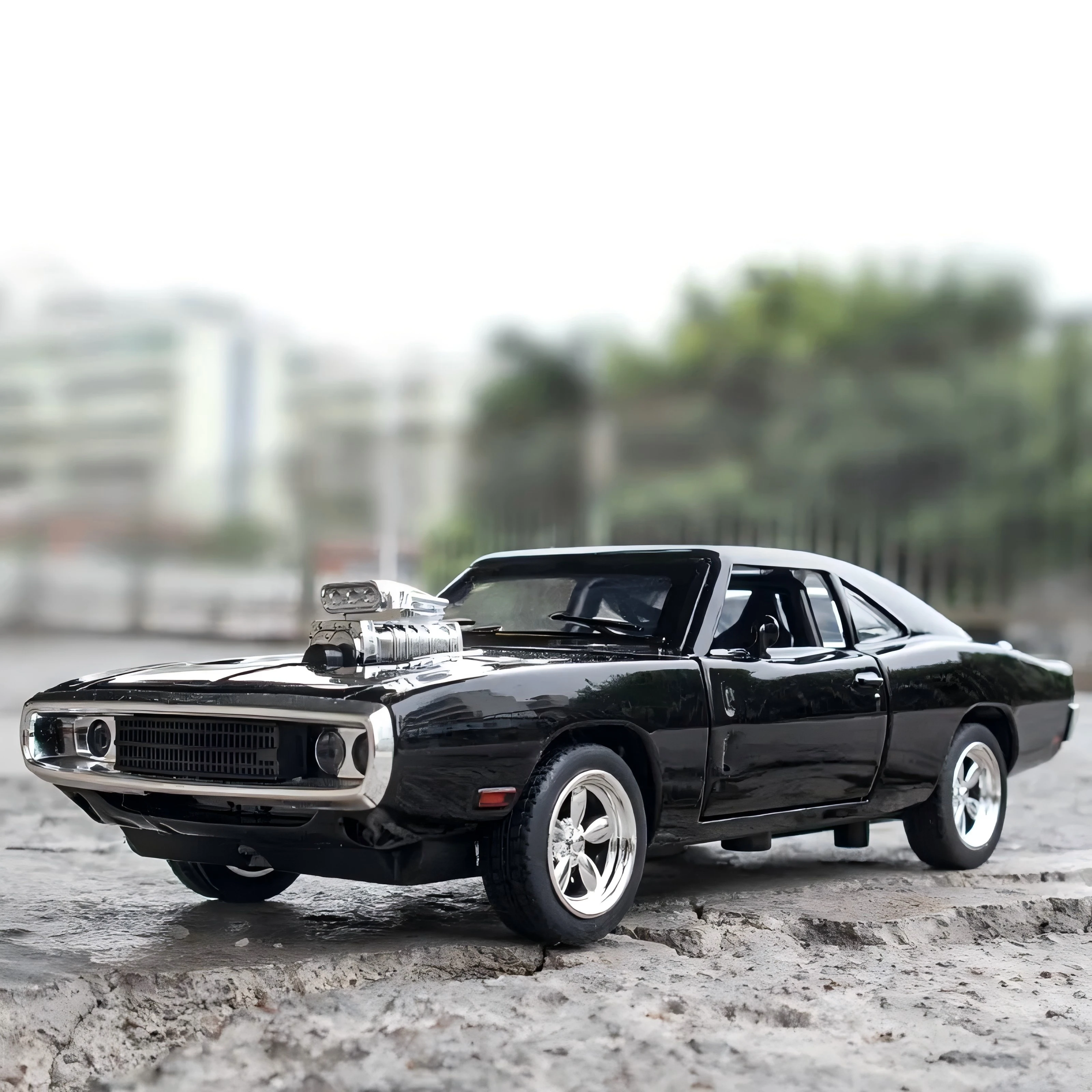 1:32 Classic Alloy Car Decoration Fast Furious Charger 1970 Car Model Sound Light Diecasts & Toy Vehicles Collection Toys