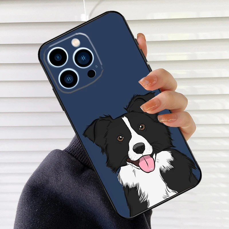 Border Collie Dog Phone Cover For iPhone 15 12 11 13 14 Pro Max Mini X XR XS Max SE 2020 7 8 Plus Phone Case