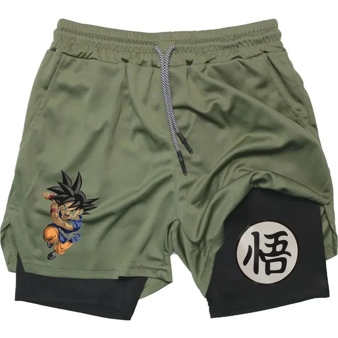 Sports multifunctional casual anime printed men\'s shorts, daily casual quick drying sports pants, cheap price, can be wholesale