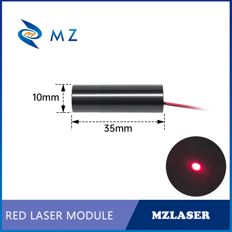 Compact Red Dot Laser Diode Module 670nm D10mm 0.5mW 1mW 5mW 10mW 3V High-Accuracy Industrial Grade for Woodworking Parts