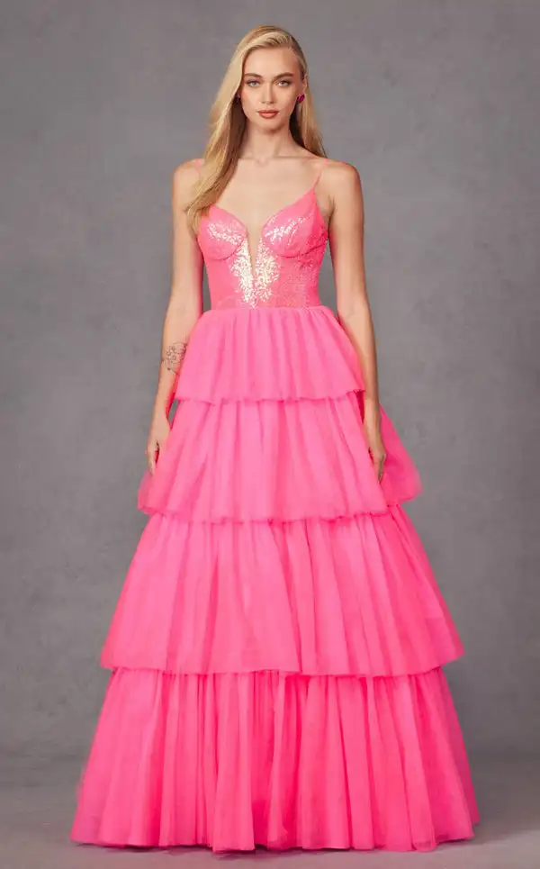 

Формальные шифоновые многоярусные плиссированные платья трапециевидной формы с блестками на тонких бретельках Длинные платья на заказ Платья для особых случаев Изысканное соответствие