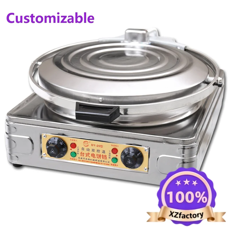 Factory Direct 2026 Top Electric Pancake Machine Baking Pan Crepe Pot Commercial Desktop Baking Oven Machine Double-Sided